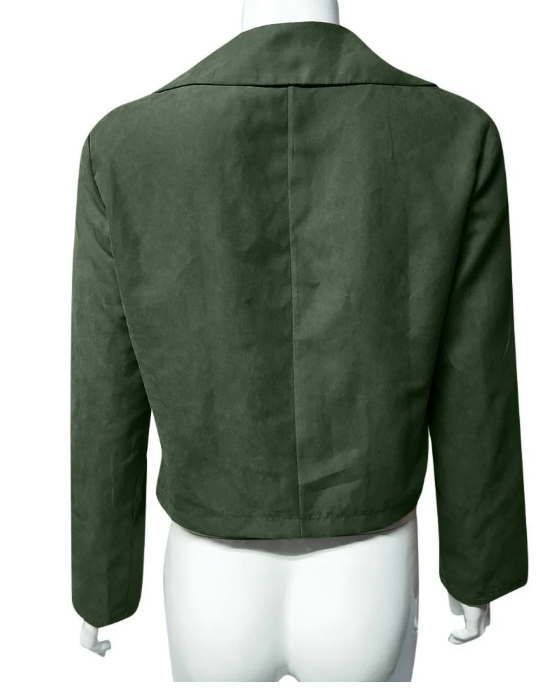 Drune | Herbstjacke Mit Reißverschluss und Biker Design, Stil