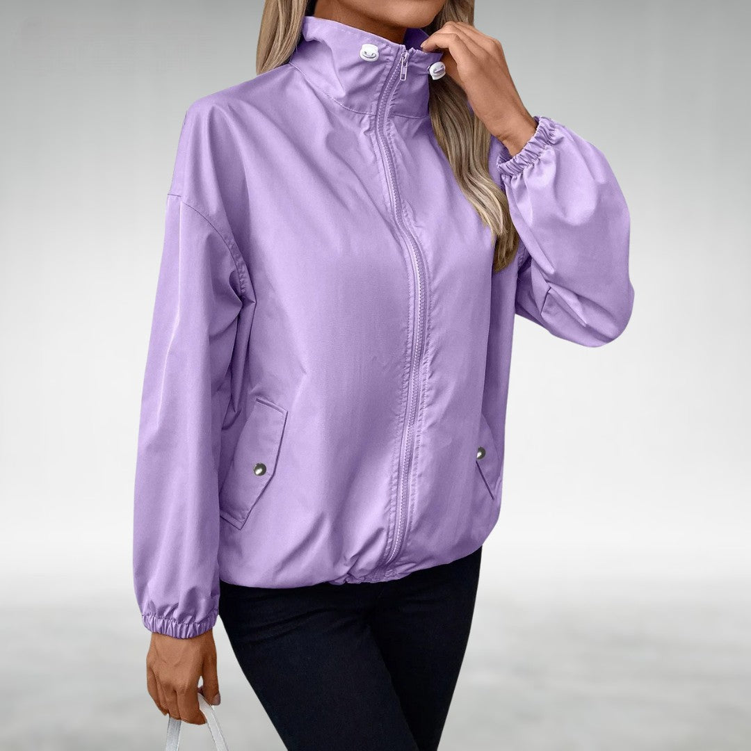 Drune | Herbstjacke mit Reißverschluss und Hohem Kragen, Leicht
