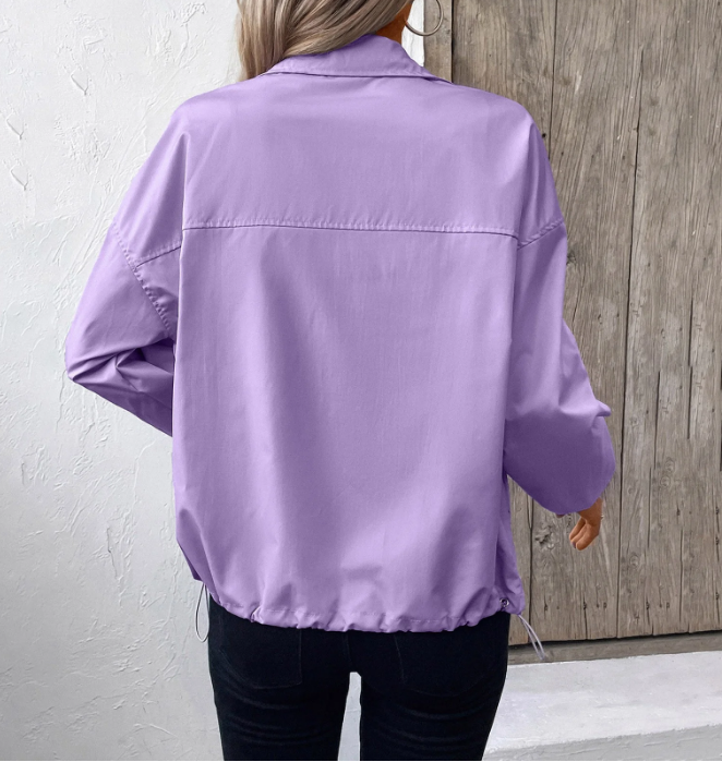 Drune | Herbstjacke mit Reißverschluss und Hohem Kragen, Leicht