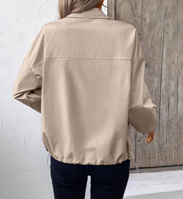 Drune | Herbstjacke mit Reißverschluss und Hohem Kragen, Leicht