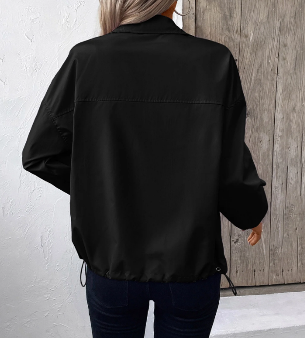 Drune | Herbstjacke mit Reißverschluss und Hohem Kragen, Leicht