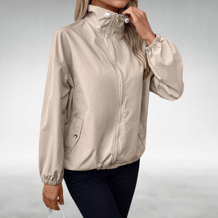 Drune | Herbstjacke mit Reißverschluss und Hohem Kragen, Leicht