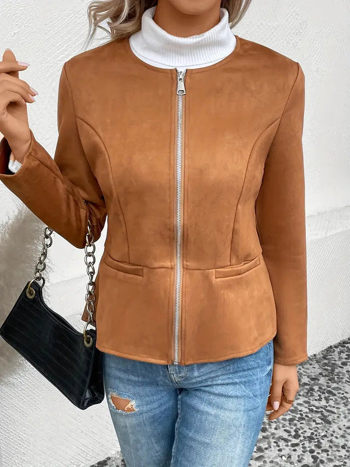 Drune | Herbstjacke mit Reißverschluss, Schlanker Schnitt