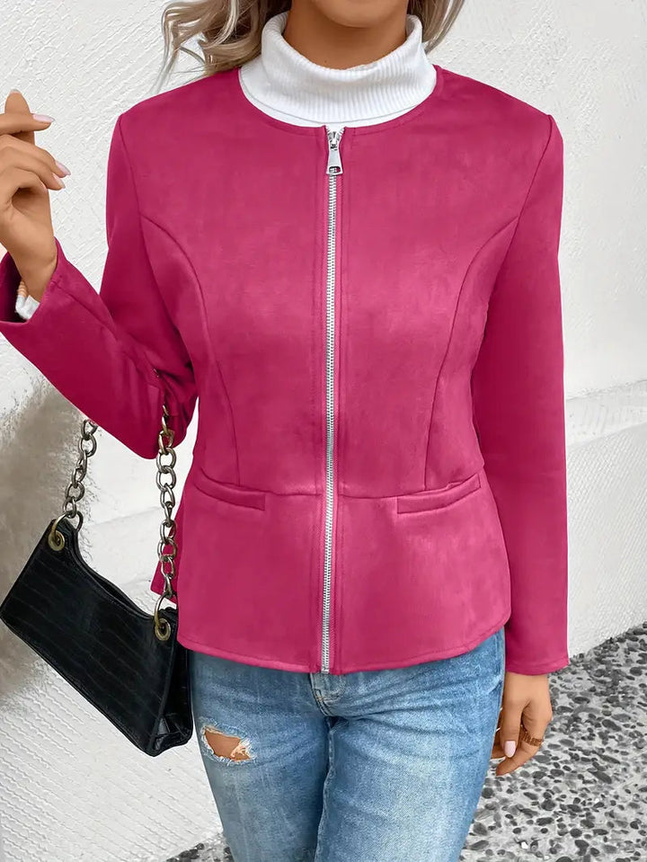 Drune | Herbstjacke mit Reißverschluss, Schlanker Schnitt