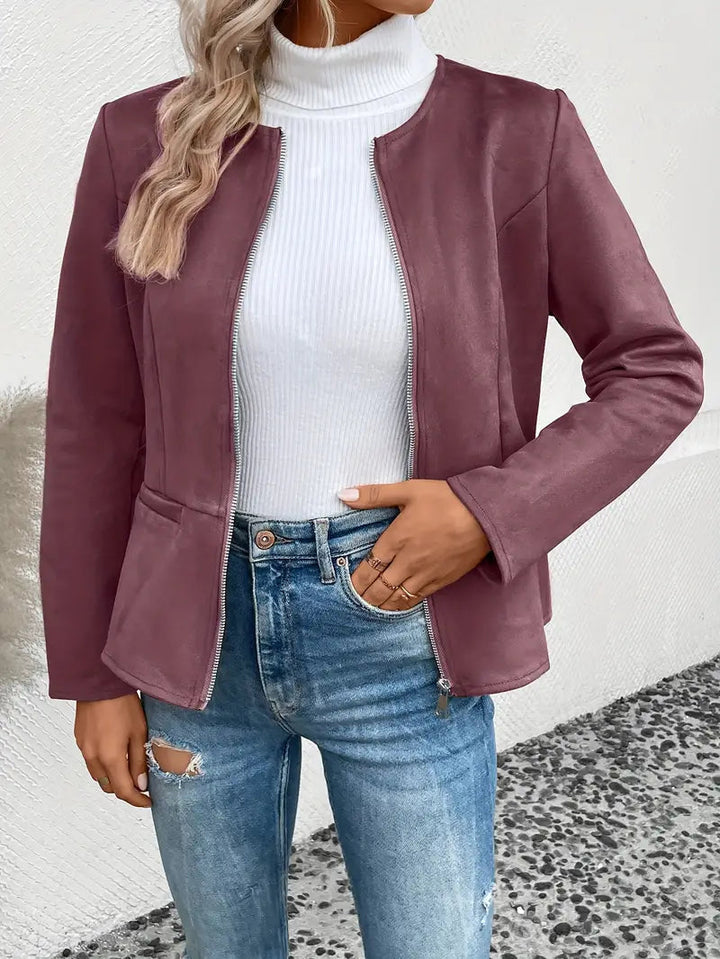 Drune | Herbstjacke mit Reißverschluss, Schlanker Schnitt