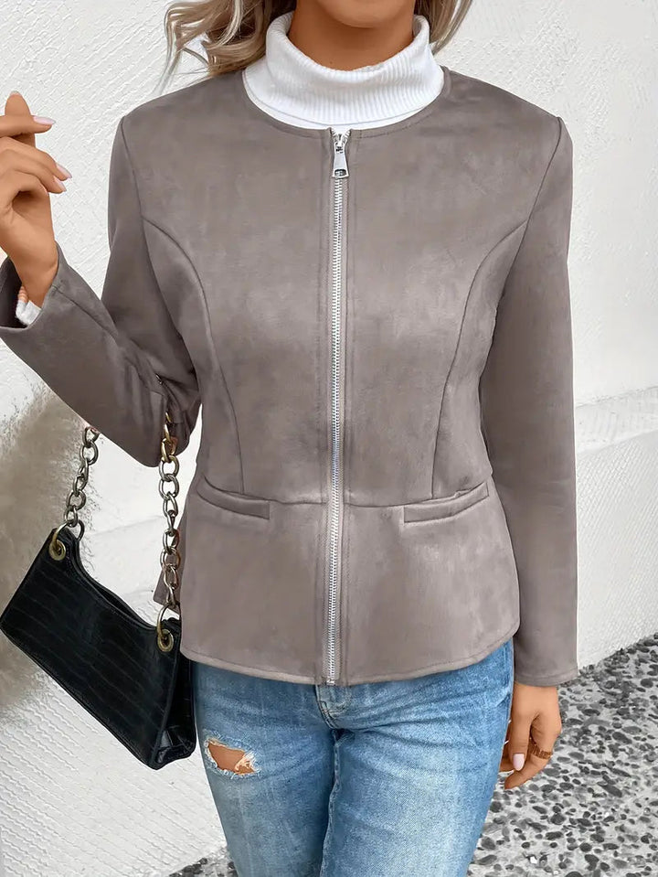 Drune | Herbstjacke mit Reißverschluss, Schlanker Schnitt