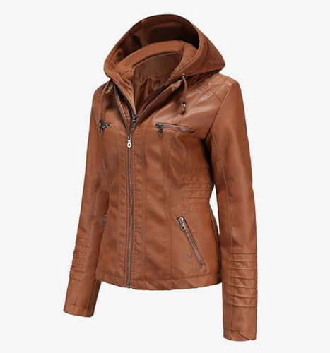 Drune | Kurze Herbstjacke mit Kapuze und Reißverschlüssen