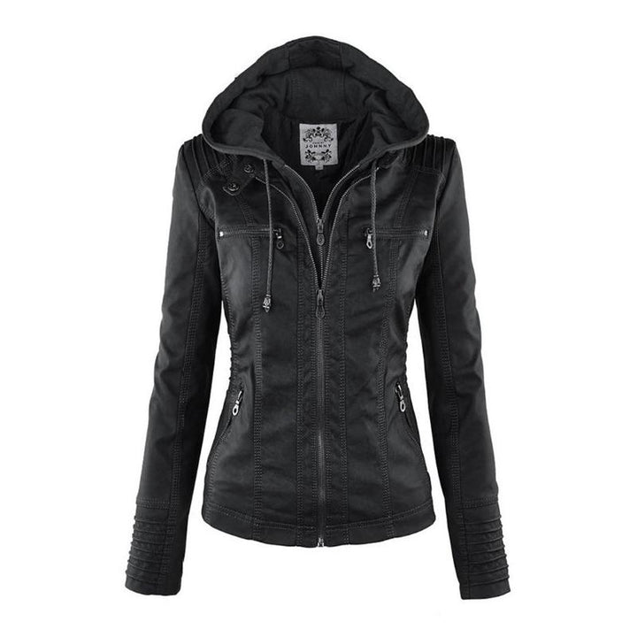 Drune | Kurze Herbstjacke mit Kapuze und Reißverschlüssen