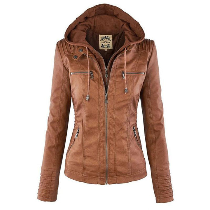 Drune | Kurze Herbstjacke mit Kapuze und Reißverschlüssen