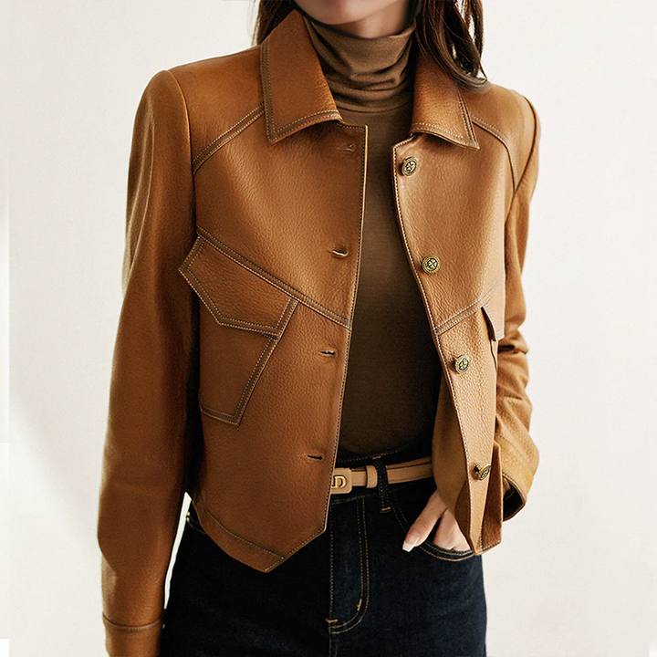 Drune | Kurze Herbstjacke mit Knöpfen und Taschen