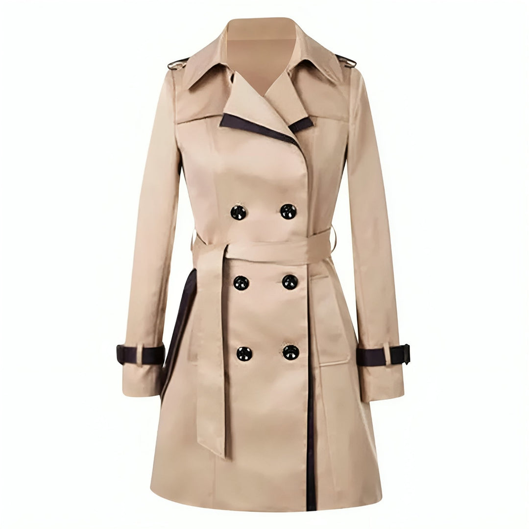 Drune | Kurzer Trenchcoat Mit Kontrastkanten