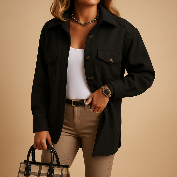 Drune | Übergangsjacke Mit Knöpfen und Taschen