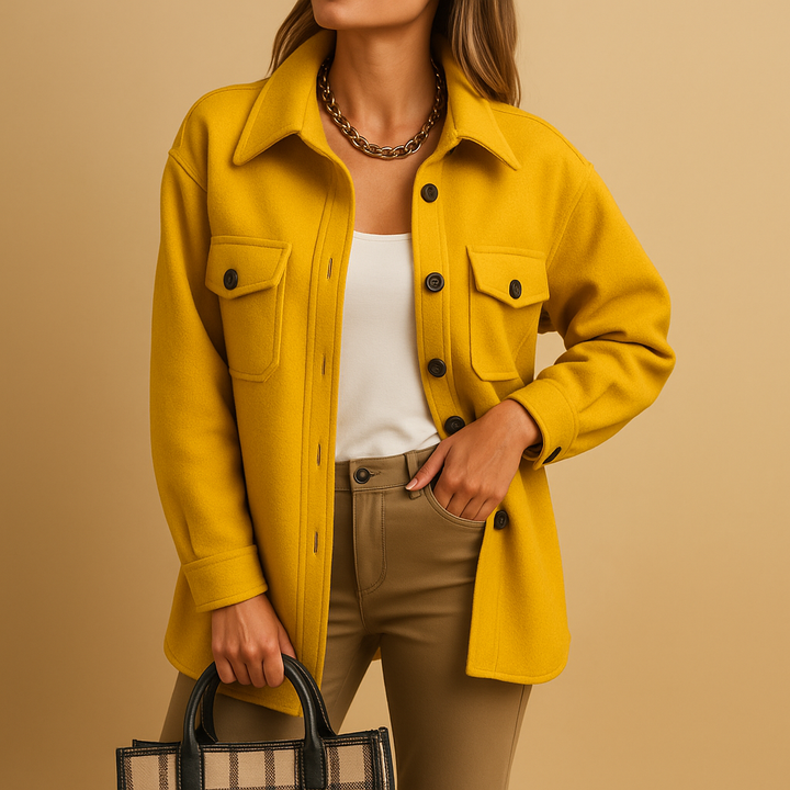 Drune | Übergangsjacke Mit Knöpfen und Taschen