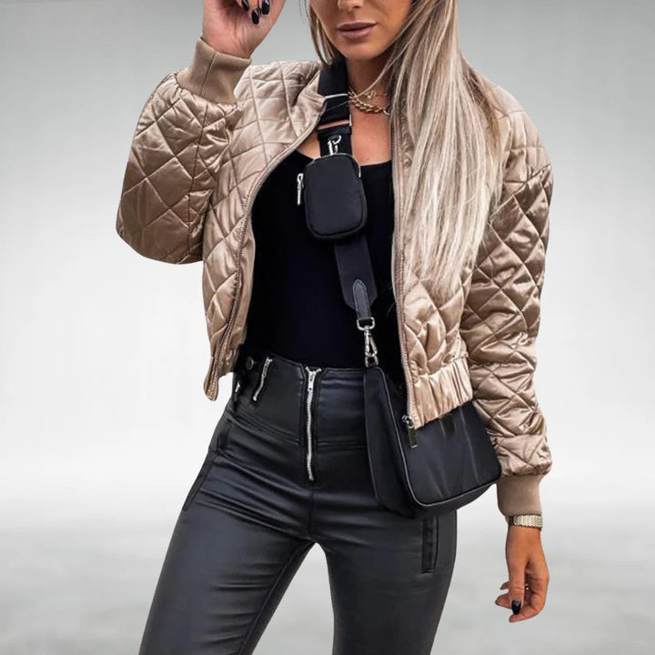 Drune | Übergangsjacke Quilt Bomber Mit Reißverschluss