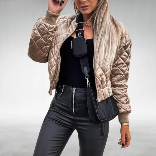 Drune | Übergangsjacke Quilt Bomber Mit Reißverschluss