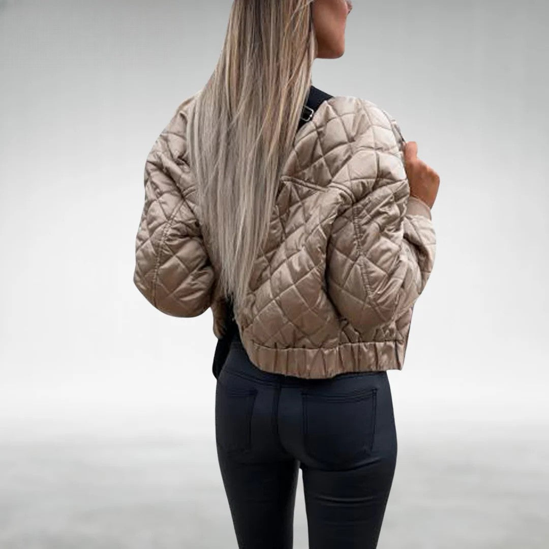 Drune | Übergangsjacke Quilt Bomber Mit Reißverschluss
