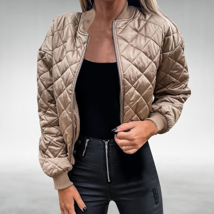 Drune | Übergangsjacke Quilt Bomber Mit Reißverschluss
