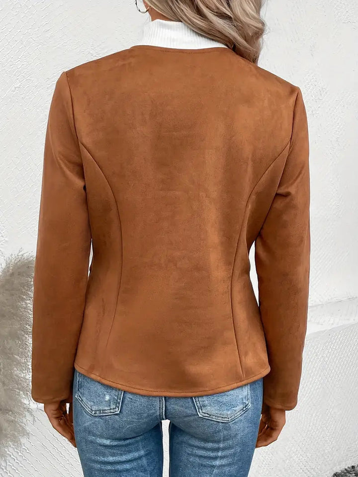 Drune | Übergangsjacke Slim Fit Mit Reißverschluss und Rundhalsausschnitt