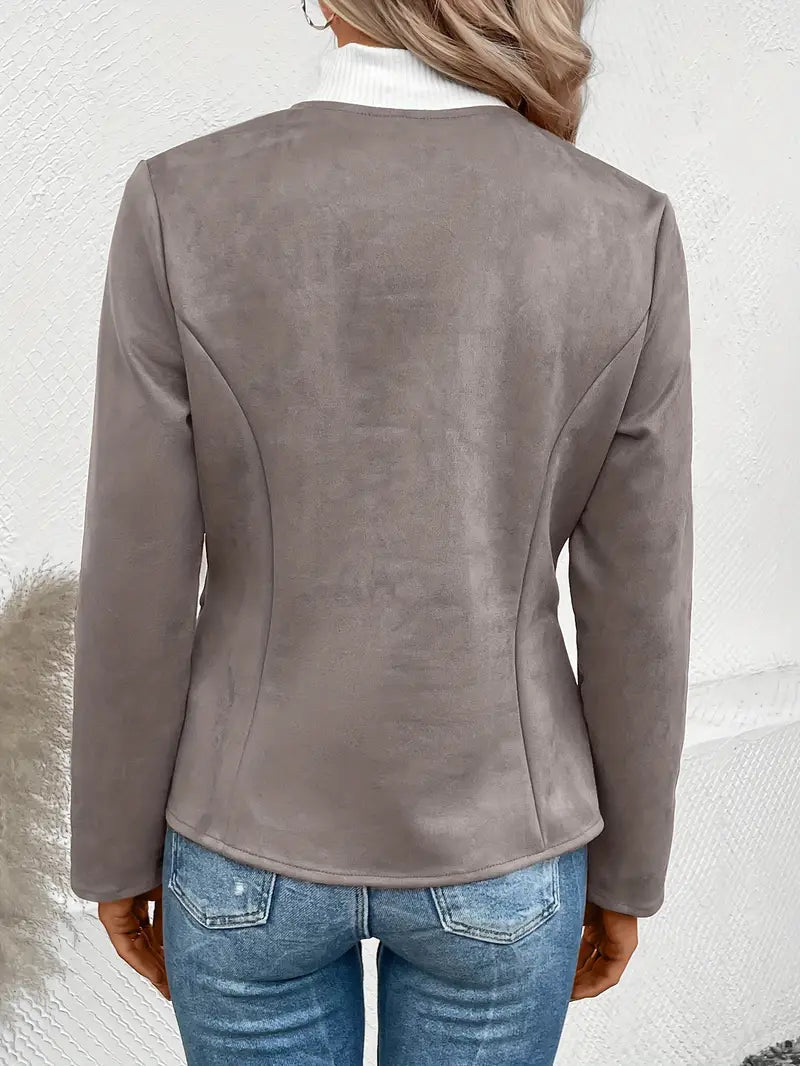 Drune | Übergangsjacke Slim Fit Mit Reißverschluss und Rundhalsausschnitt