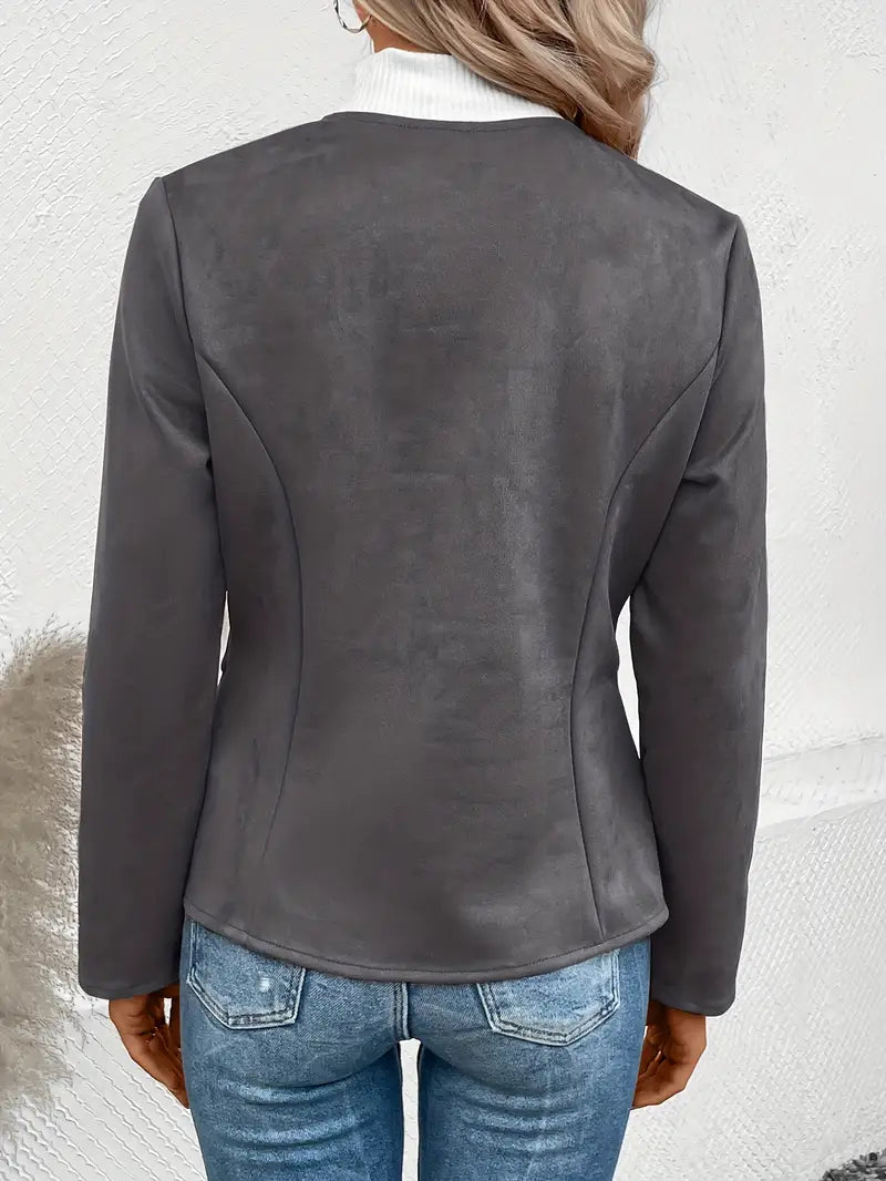 Drune | Übergangsjacke Slim Fit Mit Reißverschluss und Rundhalsausschnitt