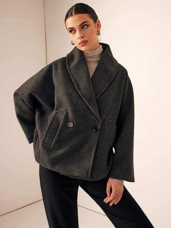 Drune | Übergröße Herbstjacke mit Schalkragen