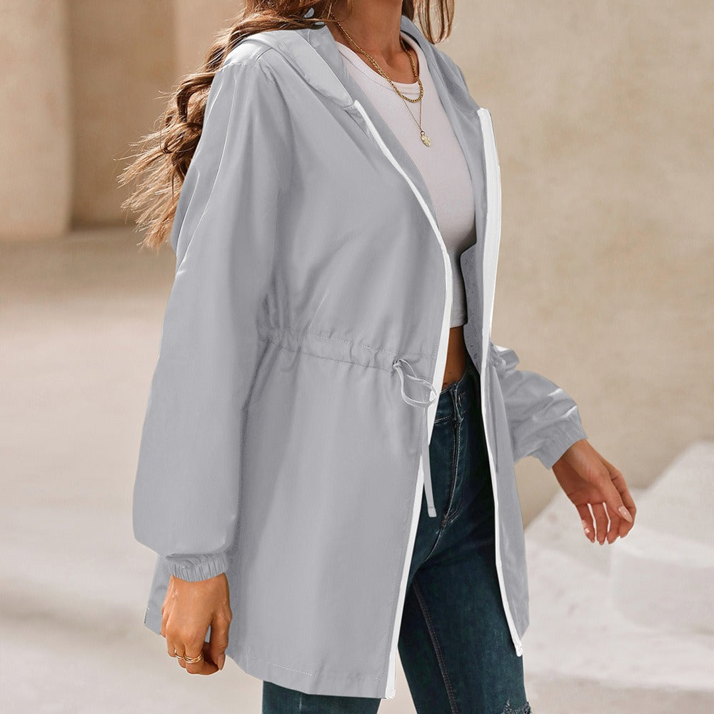 Drune | Regenjacke mit Kapuze und Schnürung