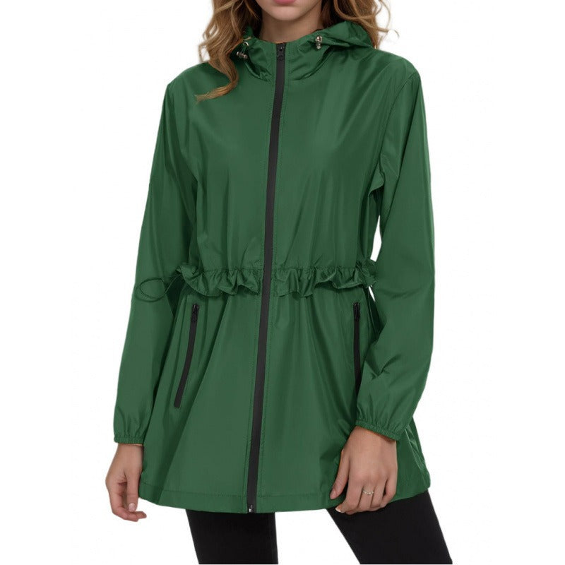 Drune | Regenjacke mit Kapuze und Schnürung