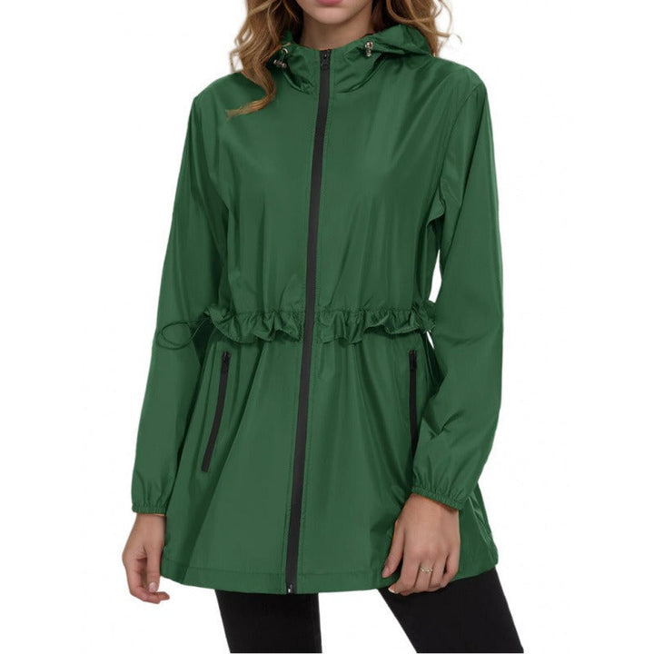 Drune | Regenjacke mit Kapuze und Schnürung