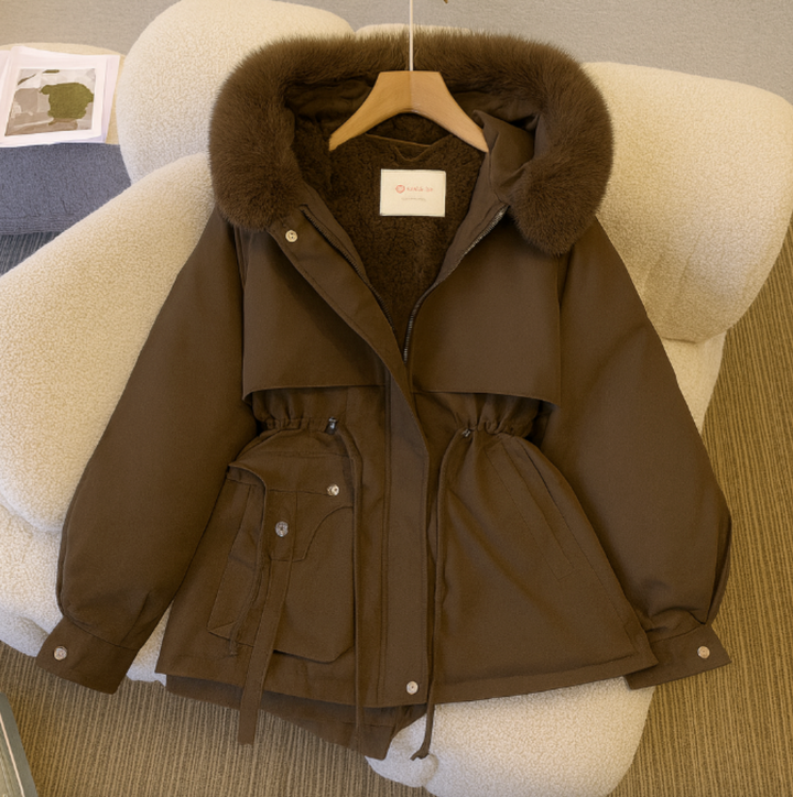 Drune | Winterjacke mit gefütterter Kapuze und Zugband, Warm