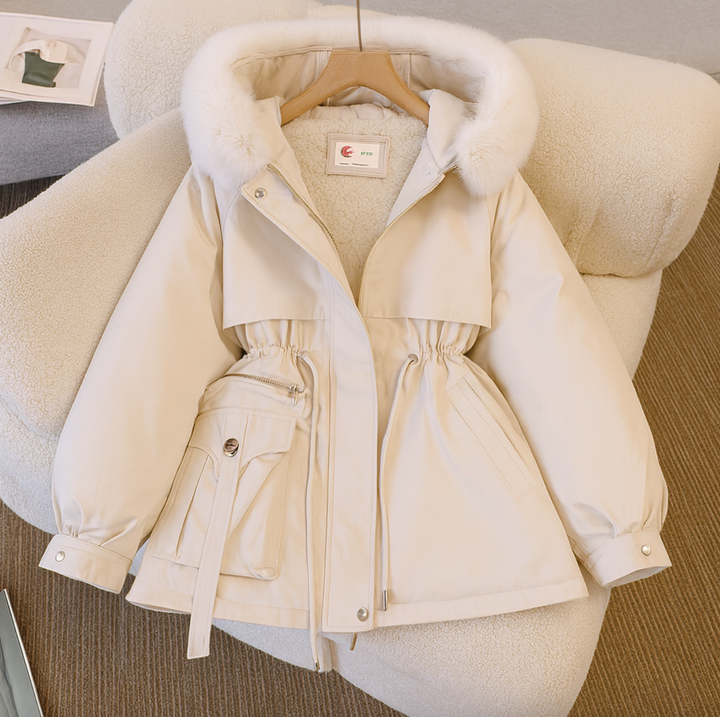 Drune | Winterjacke mit gefütterter Kapuze und Zugband, Warm