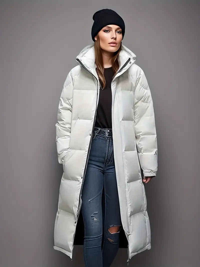 Drune | Winterjacke Mit Kapuze und Daunenfüllung, Lang