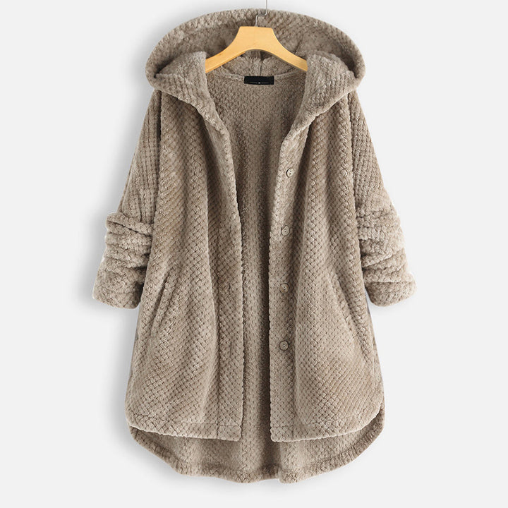 Drune | Damen-Strickjacke mit Kapuze für den Winter