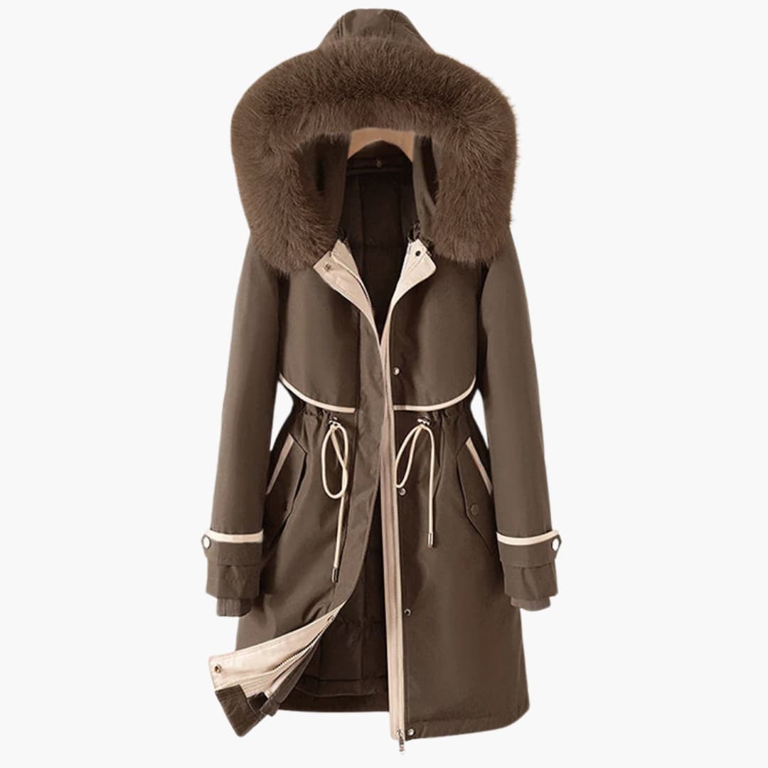 Drune | Damen-Winterparka mit Kapuze und verstellbarem Bund