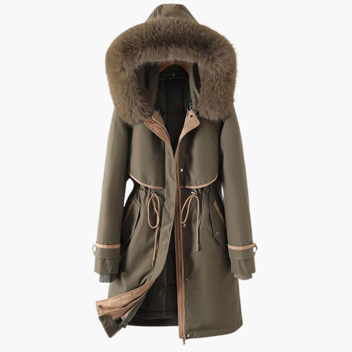 Drune | Damen-Winterparka mit Kapuze und verstellbarem Bund