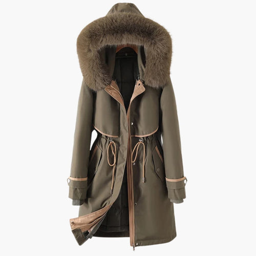 Drune | Damen-Winterparka mit Kapuze und verstellbarem Bund