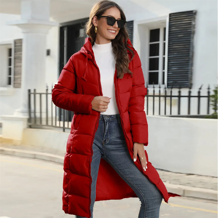 Drune | Pufferjacke - stilvolle Damen Winterjacke mit Kapuze