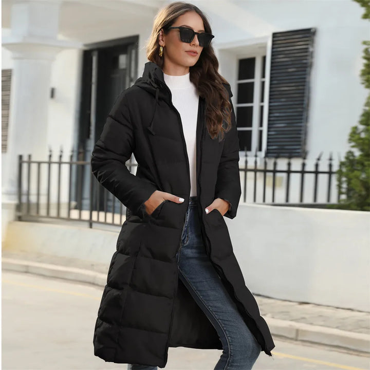 Drune | Pufferjacke - stilvolle Damen Winterjacke mit Kapuze