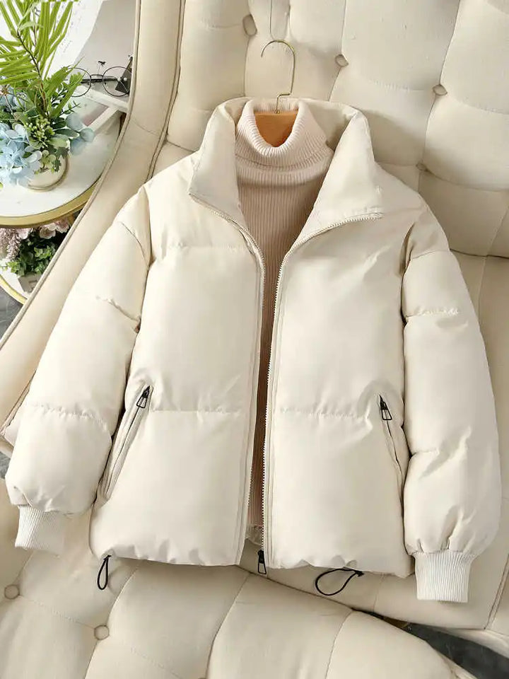Drune | Damen Baumwolljacke Kurzstil mit Reißverschluss
