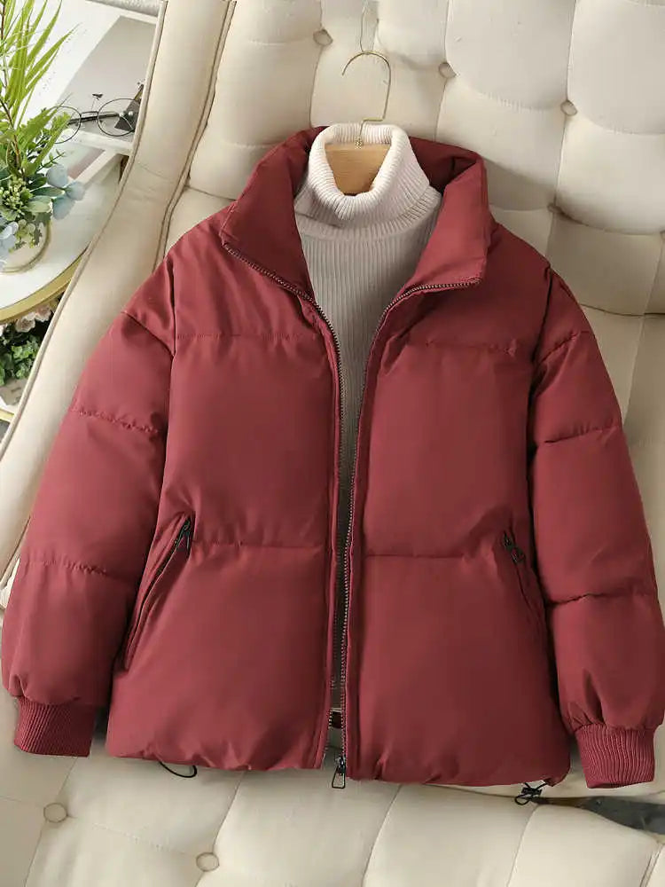 Drune | Damen Baumwolljacke Kurzstil mit Reißverschluss
