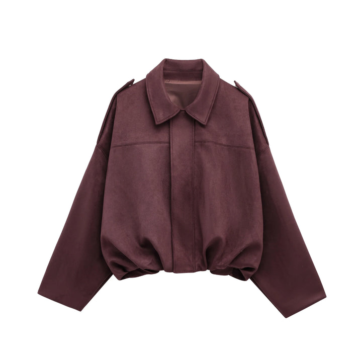 Drune | Damen Bomberjacke aus Wildleder