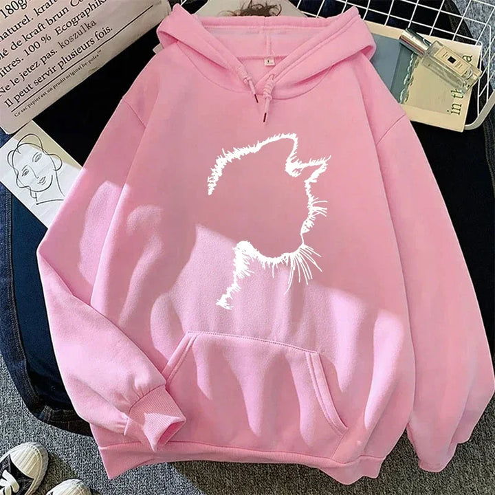 Drune | Hoodie mit Katzenmotiv