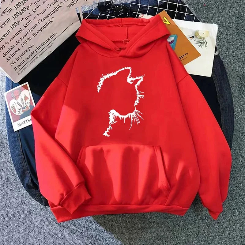Drune | Damen Hoodie mit Katzenmotiv