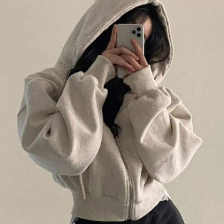 Drune | Damen Kapuzenpullover mit Reißverschluss