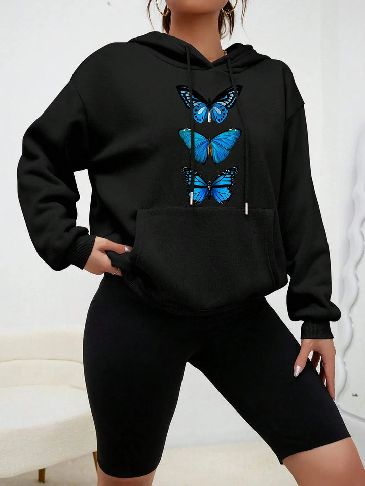 Drune | Hoodie mit Schmetterlingsdesign