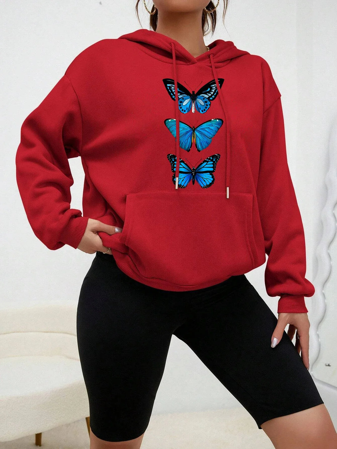 Drune | Hoodie mit Schmetterlingsdesign
