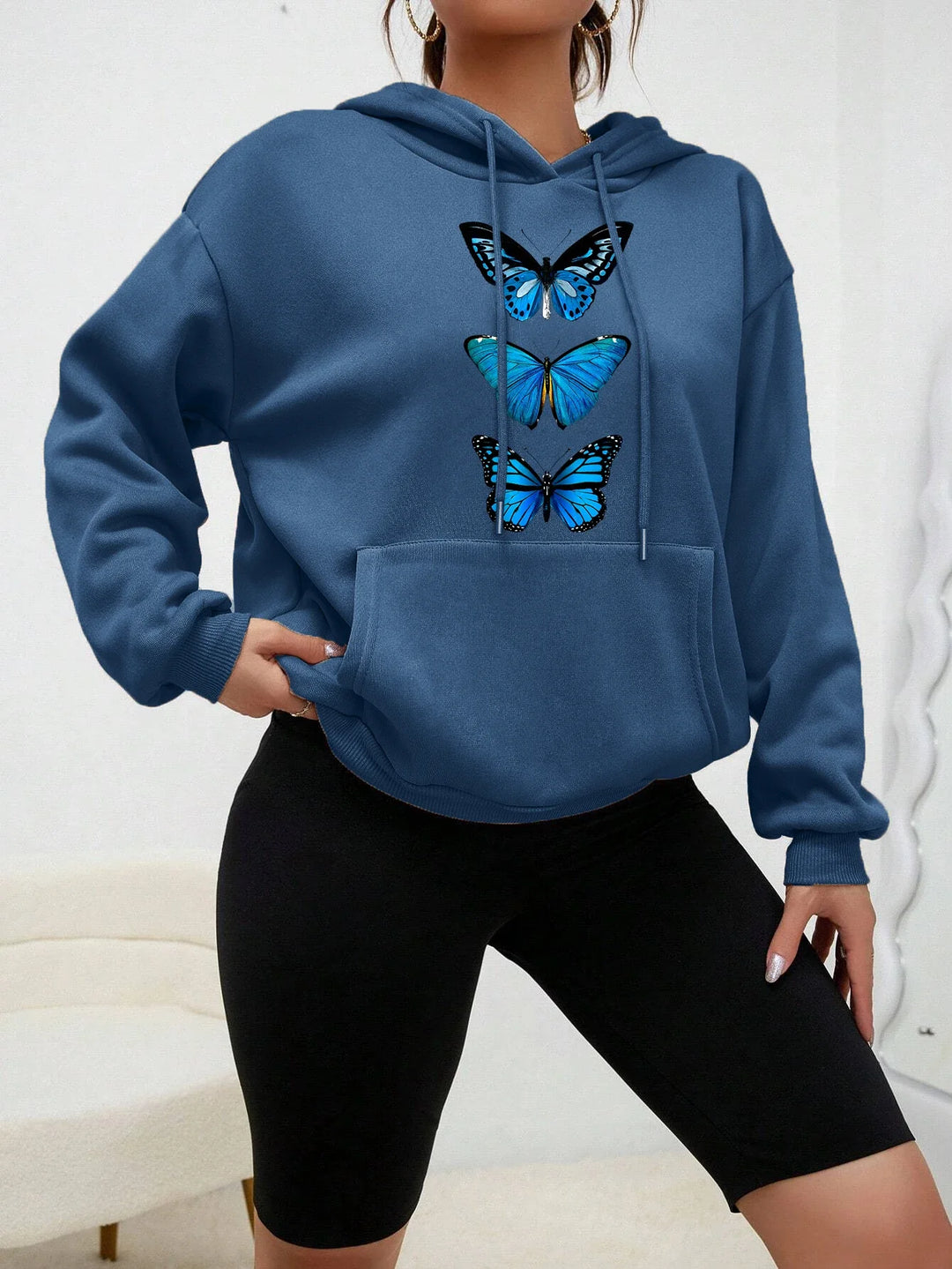 Drune | Hoodie mit Schmetterlingsdesign
