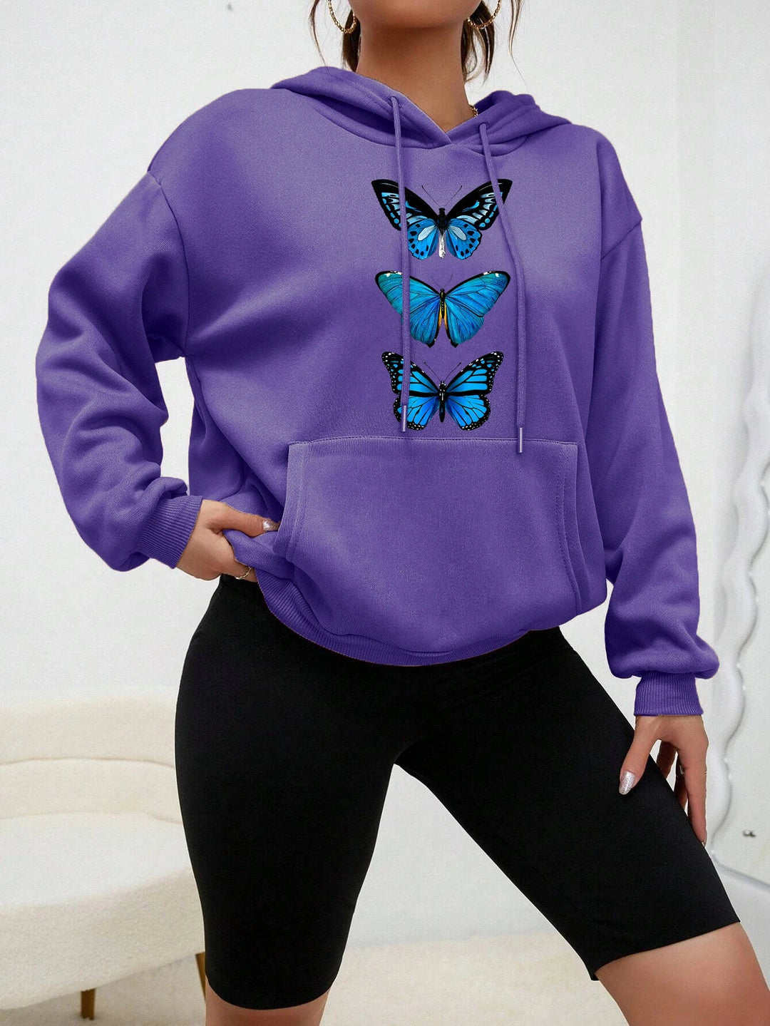 Drune | Hoodie mit Schmetterlingsdesign