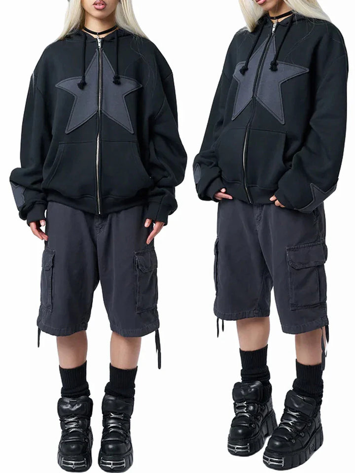 Drune | Strickjacke mit Sternenprint