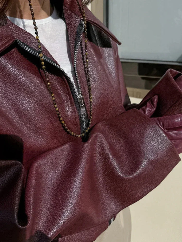 Drune | Hochwertige vegane Lederjacke für Frauen Maelle