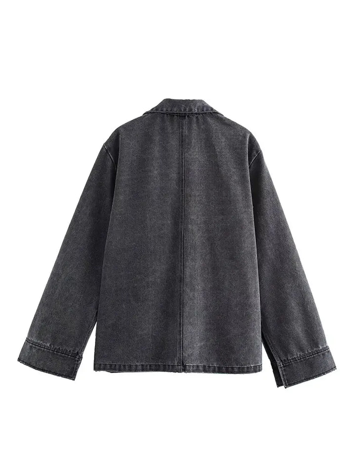 Drune | Damen Set mit Umlegekragen und Hoher Taille